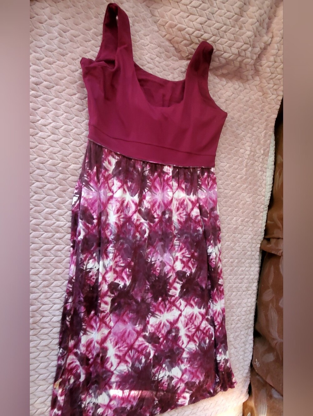 Athleta women’s Tie Dye dress in Purple size M